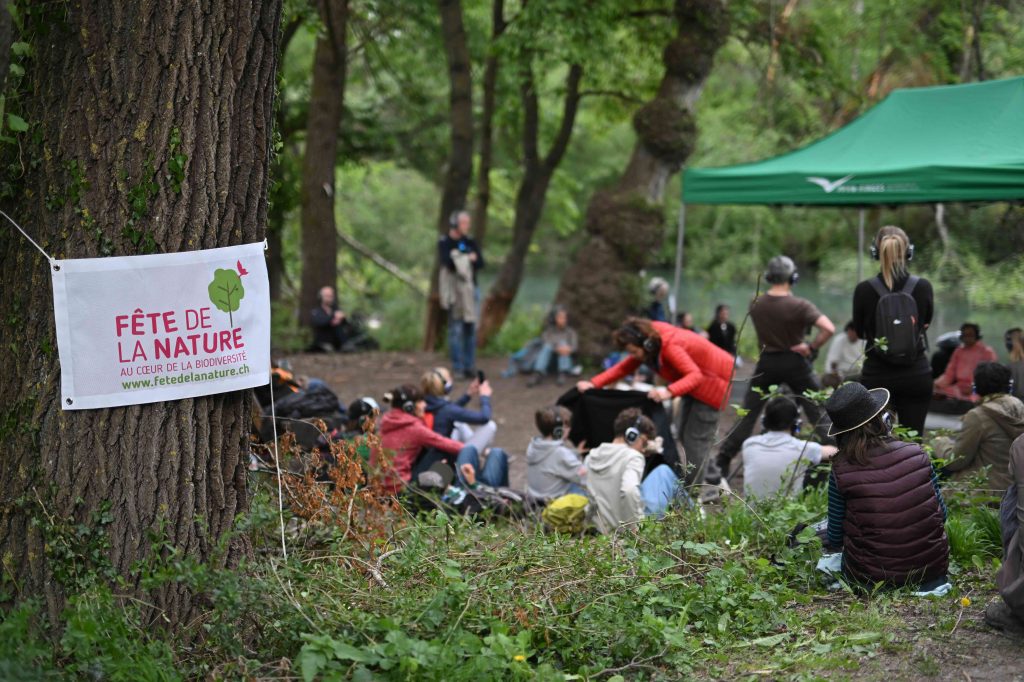Inauguration Fête de la Nature au Bois de Finges avec Le Chant des Lieux ©Jérôme Klotz